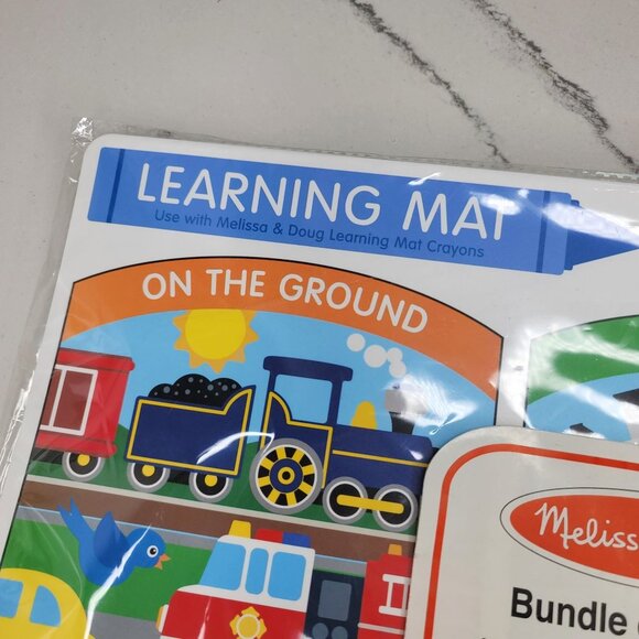 Melissa & Doug Learning Mat Vehicles lot Of 6 in The Sky On The Water On The Gro - Picture 3 of 6